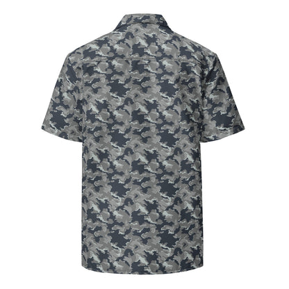 Russian SMK Melted Snow CAMO Unisex button shirt - Button Shirt