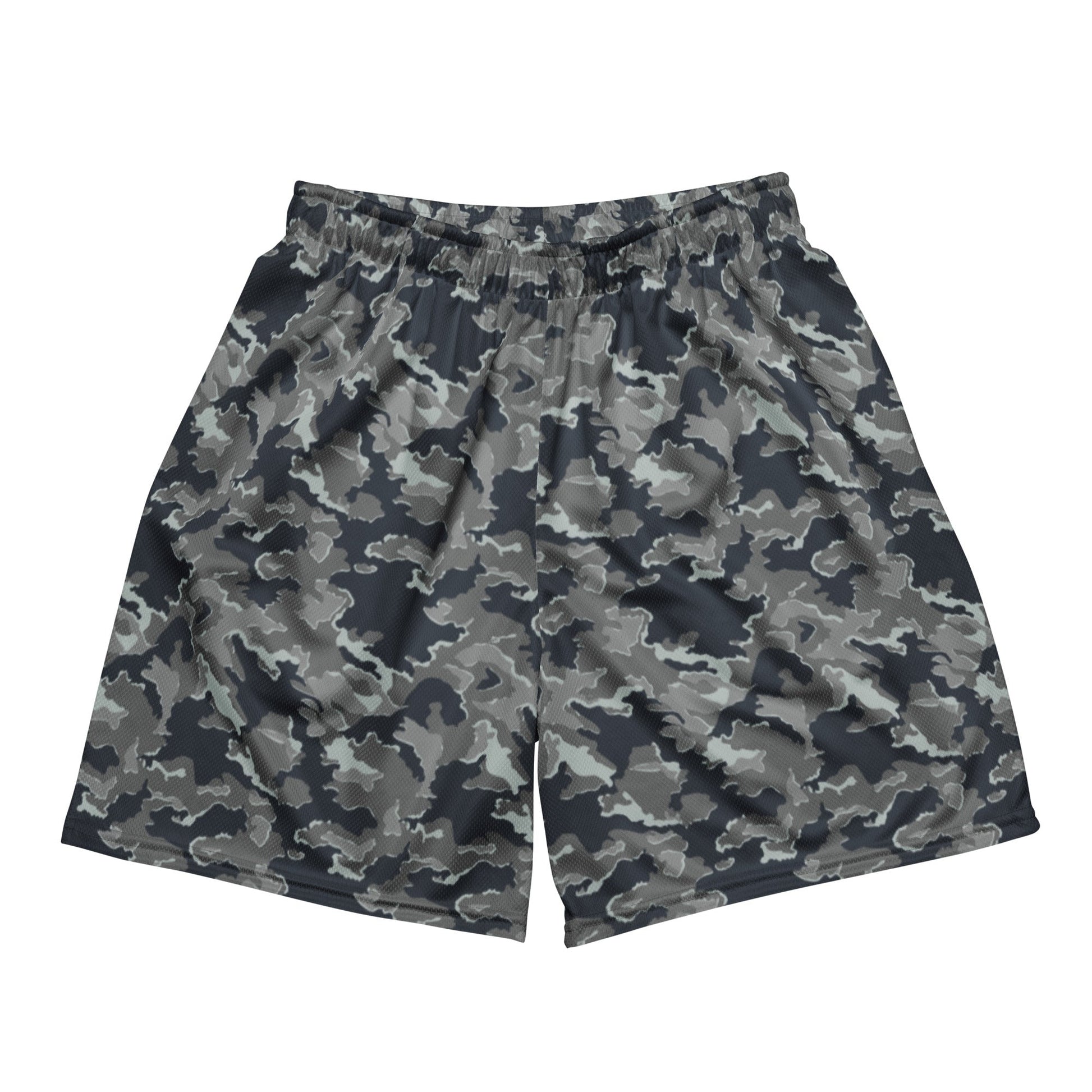 Russian SMK Melted Snow CAMO Unisex mesh shorts - 2XS - Mesh Shorts
