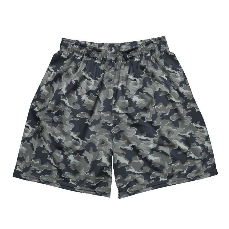 SMK Melted Snow Russian CAMO Unisex Mesh Shorts - 2XS