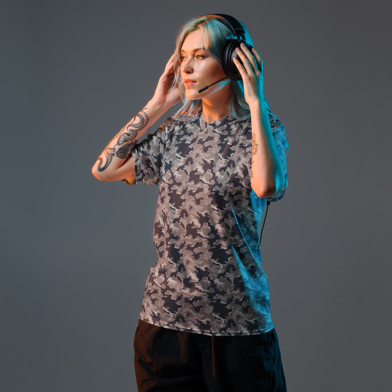 SMK Melted Snow Russian CAMO Unisex Sports Jersey