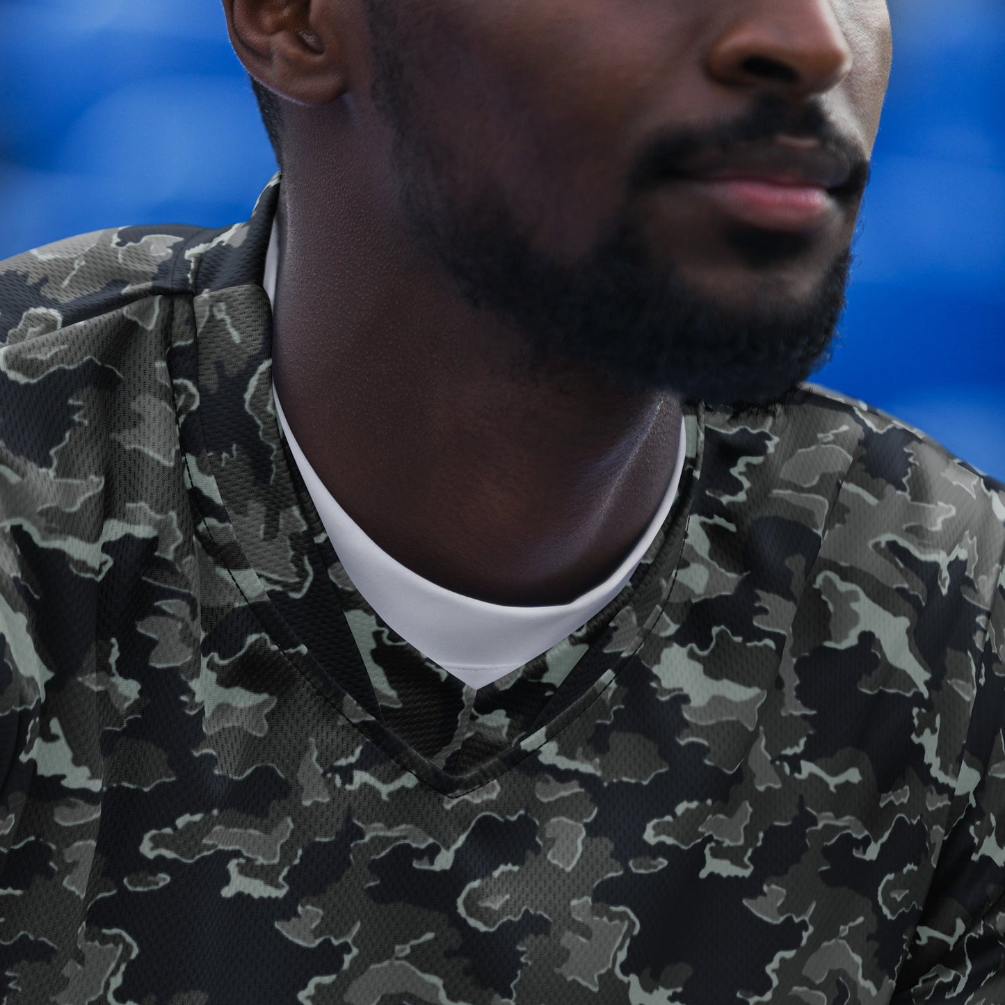 Russian SMK Melted Snow CAMO unisex sports jersey - Sports Jerseys