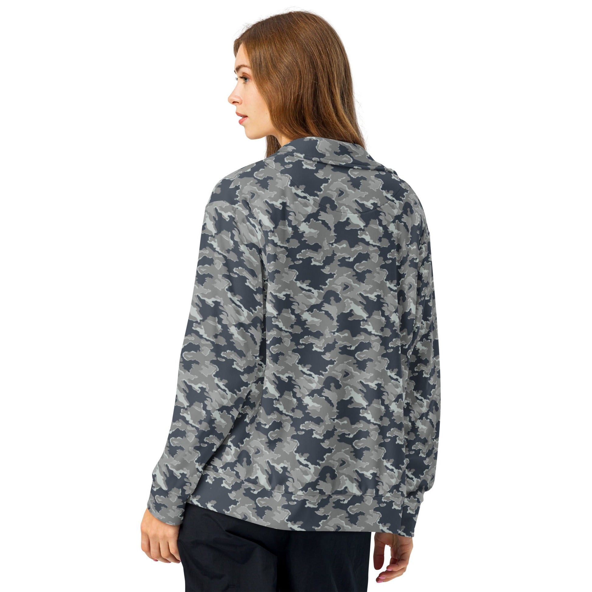 Russian SMK Melted Snow CAMO Unisex track jacket - Track Jackets