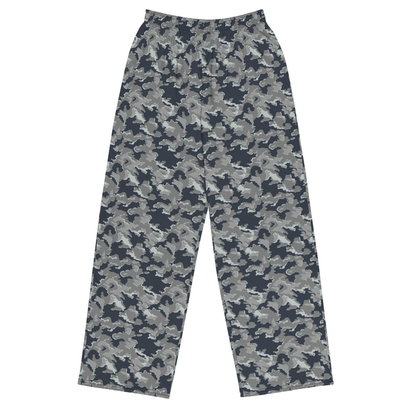 SMK Melted Snow Russian CAMO Unisex Wide-Leg Leisure Pants - 2XS - Pant