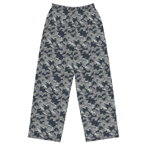 SMK Melted Snow Russian CAMO Unisex Wide-Leg Leisure Pants - 2XS - Pant