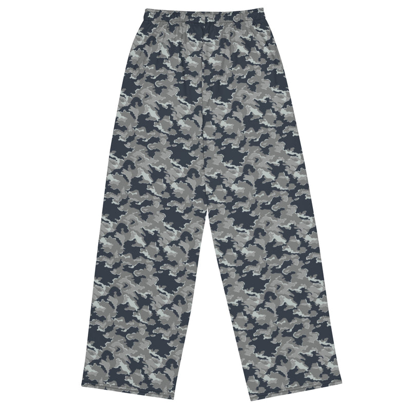 SMK Melted Snow Russian CAMO Unisex Wide-Leg Leisure Pants - Pant