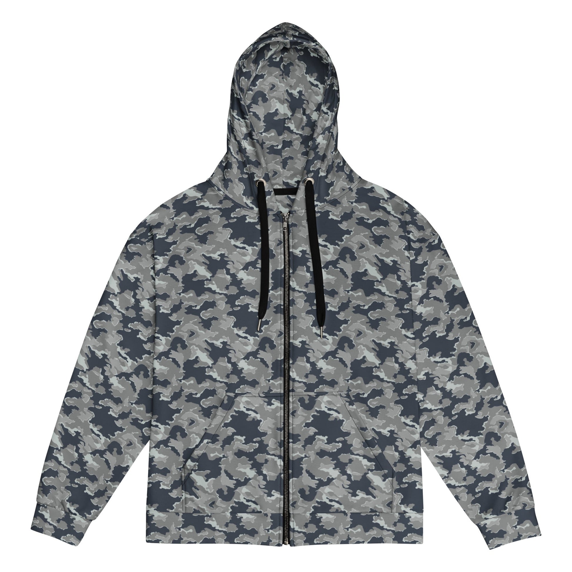 Russian SMK Melted Snow CAMO Unisex zip hoodie - 2XS - Zip Hoodies