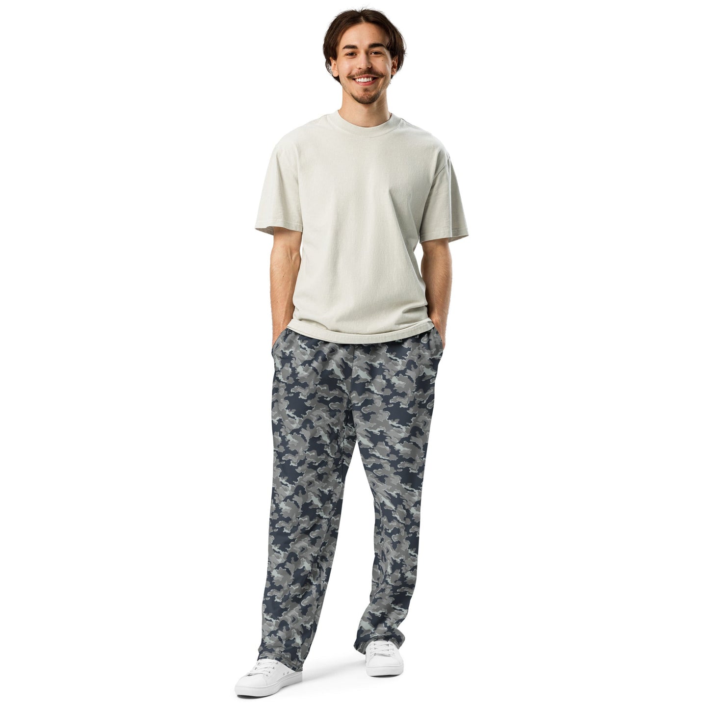 Russian SMK Melted Snow CAMO Wide-leg joggers - Joggers