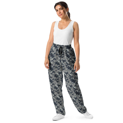 Russian SMK Melted Snow CAMO Wide-leg joggers - Joggers