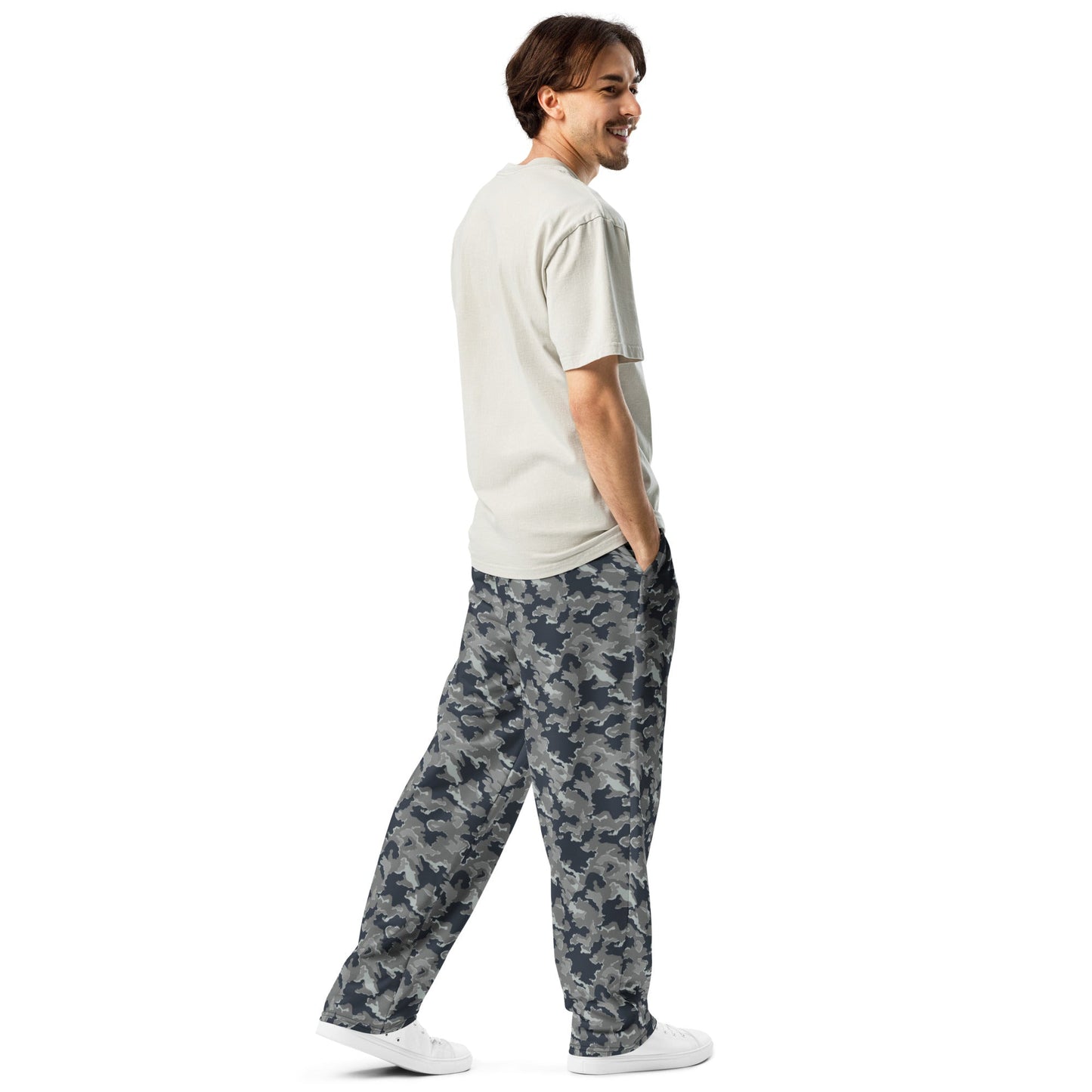 Russian SMK Melted Snow CAMO Wide-leg joggers - Joggers