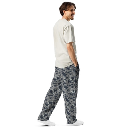 Russian SMK Melted Snow CAMO Wide-leg joggers - Joggers