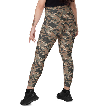 Russian SMK Mountain CAMO Leggings with pockets - Womens With Pockets