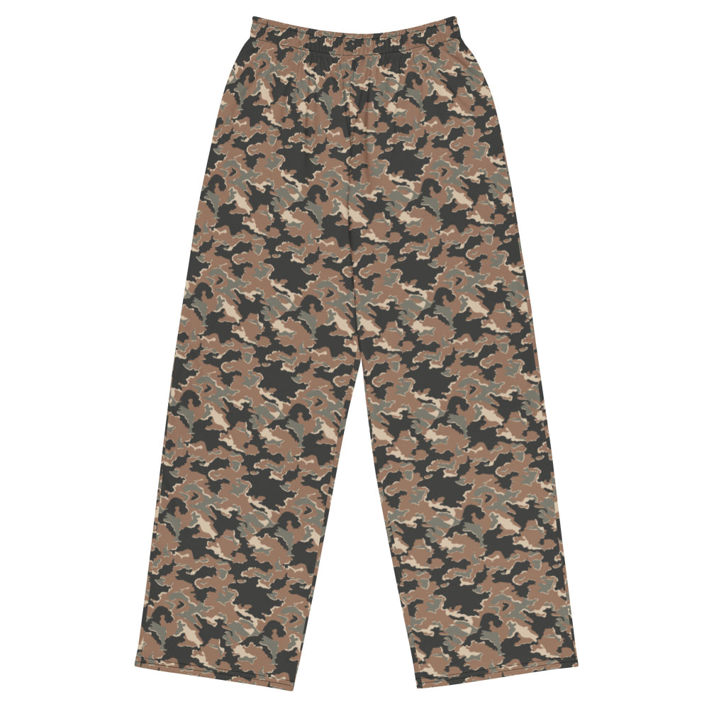 Russian SMK Mountain CAMO unisex wide-leg pants - 2XS - Unisex Wide-Leg Pants