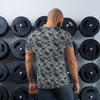 Russian SMK Nut Melted Snow CAMO Men’s Athletic T - shirt - Mens