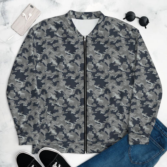 Russian SMK Nut Melted Snow CAMO Unisex Bomber Jacket - XS
