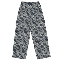 Russian SMK Nut Melted Snow CAMO unisex wide - leg pants