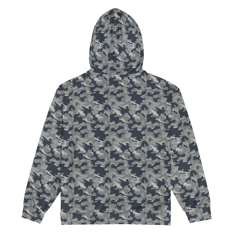 Russian SMK Nut Melted Snow CAMO Unisex zip hoodie
