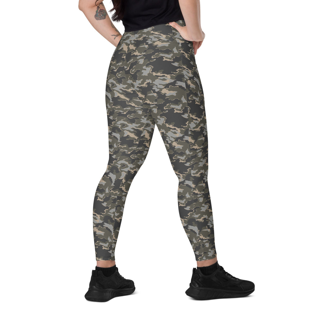 Russian SMK Urban Rubble CAMO Leggings with pockets - 2XS - Womens With Pockets