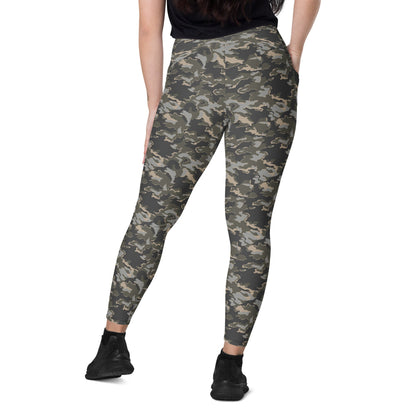 Russian SMK Urban Rubble CAMO Leggings with pockets - Womens With Pockets