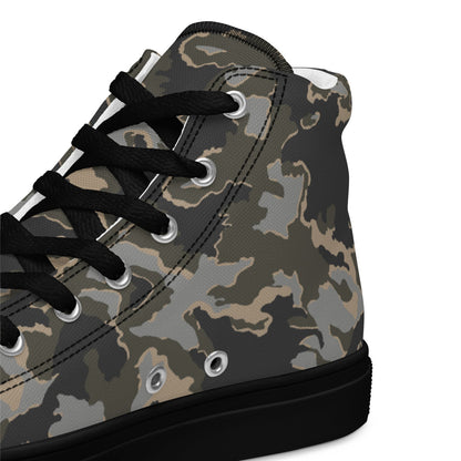 Russian SMK Urban Rubble CAMO Men’s high top canvas shoes - Mens High Top Canvas Shoes