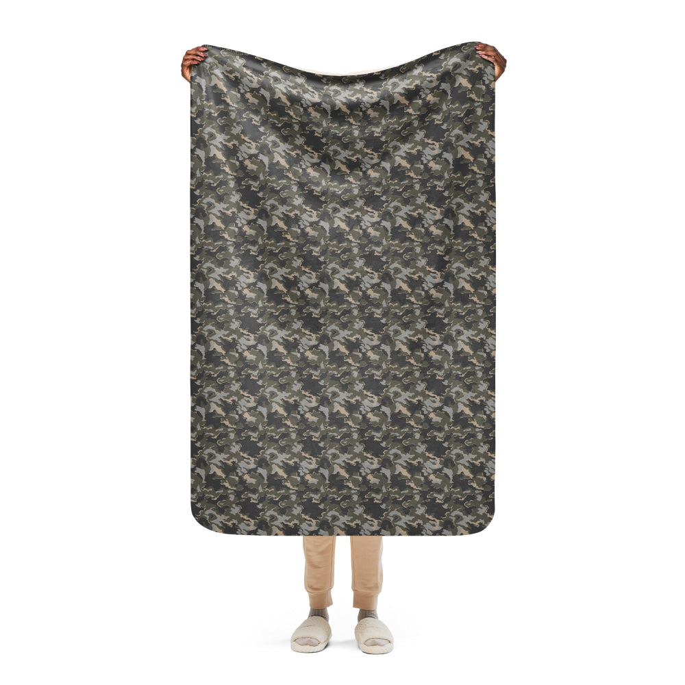 Russian SMK Urban Rubble CAMO Sherpa blanket - 37″×57″ - Blanket