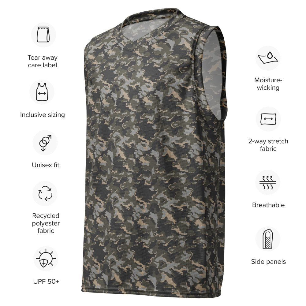 Russian SMK Urban Rubble CAMO unisex basketball jersey - Unisex Basketball Jersey