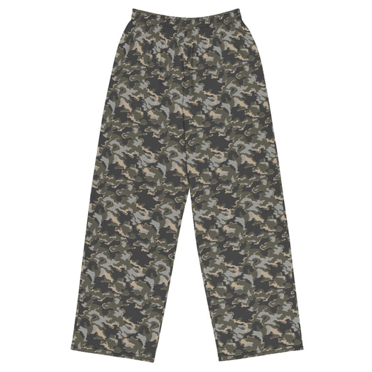 Russian SMK Urban Rubble CAMO unisex wide-leg pants - 2XS - Unisex Wide-Leg Pants