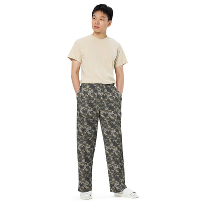 Russian SMK Urban Rubble CAMO unisex wide-leg pants - Unisex Wide-Leg Pants