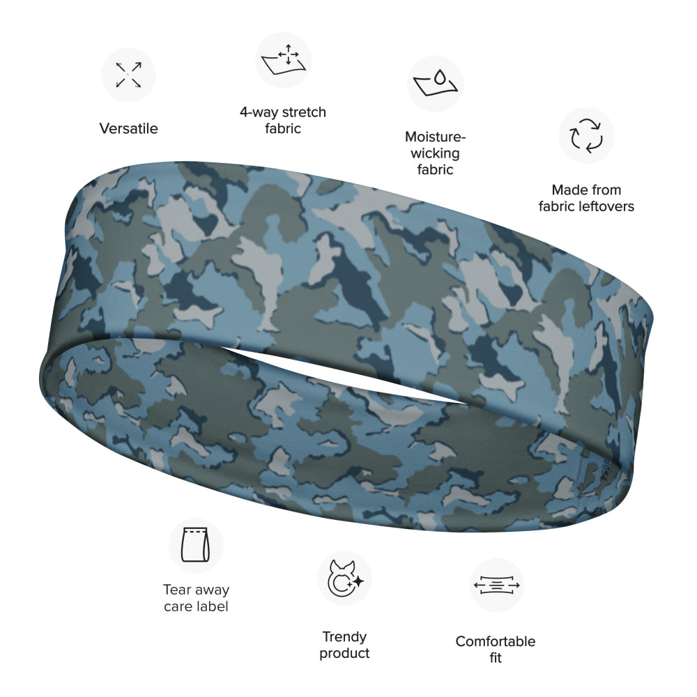 Russian SMK Urban Sky Blue CAMO Headband - M