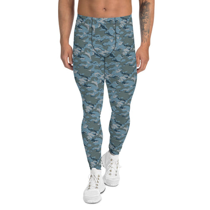 Russian SMK Urban Sky Blue CAMO Men’s Leggings - XS - Mens