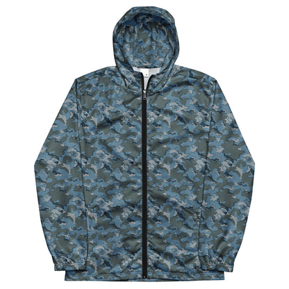 Russian SMK Urban Sky Blue CAMO Men’s windbreaker - Mens Windbreaker