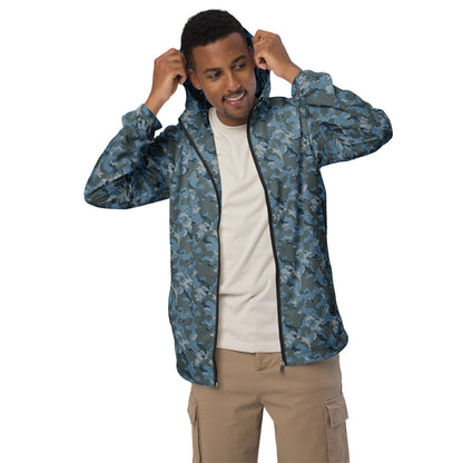 Russian SMK Urban Sky Blue CAMO Men’s windbreaker - Mens Windbreaker