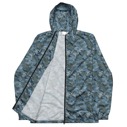 Russian SMK Urban Sky Blue CAMO Men’s windbreaker - Mens Windbreaker