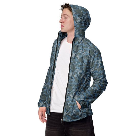 Russian SMK Urban Sky Blue CAMO Men’s windbreaker - XS - Mens Windbreaker