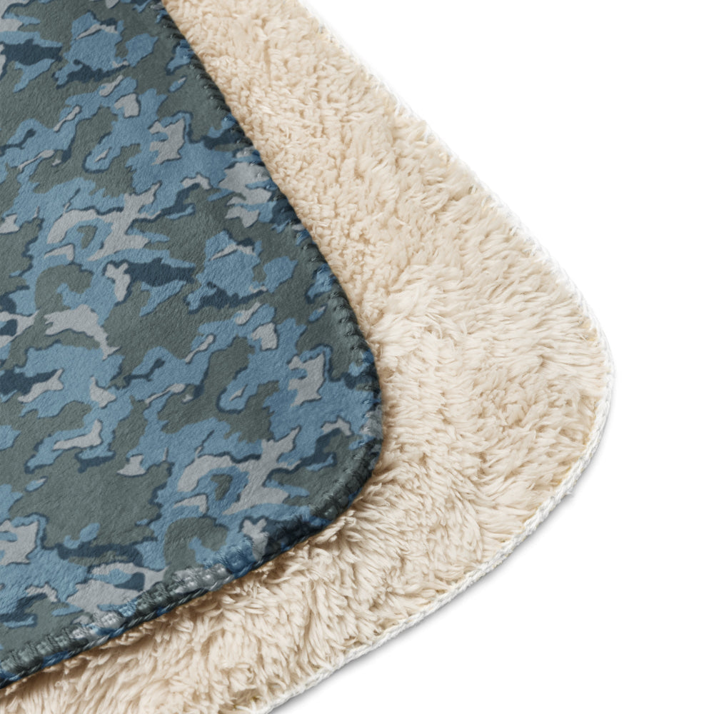 Russian SMK Urban Sky Blue CAMO Sherpa blanket - Blanket