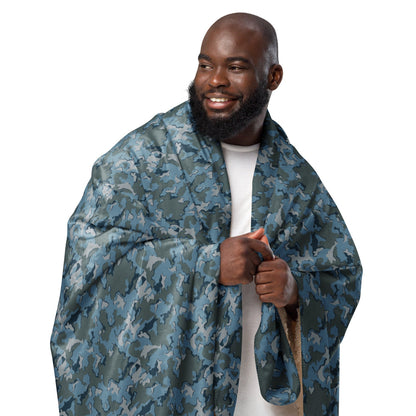 Russian SMK Urban Sky Blue CAMO Sherpa blanket - Blanket