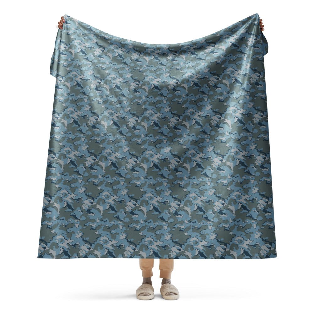 Russian SMK Urban Sky Blue CAMO Sherpa blanket - 60″×80″ - Blanket