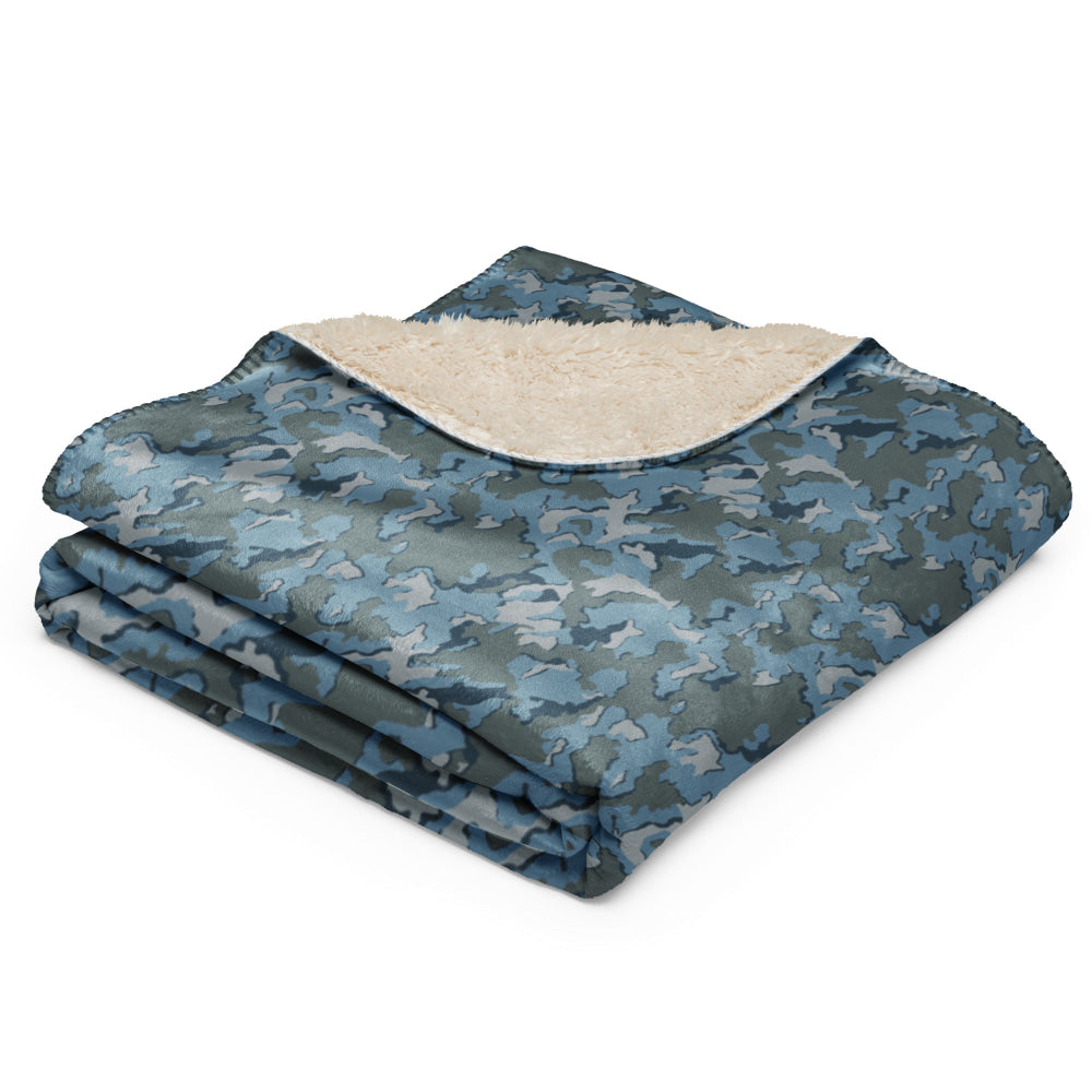 Russian SMK Urban Sky Blue CAMO Sherpa blanket - Blanket