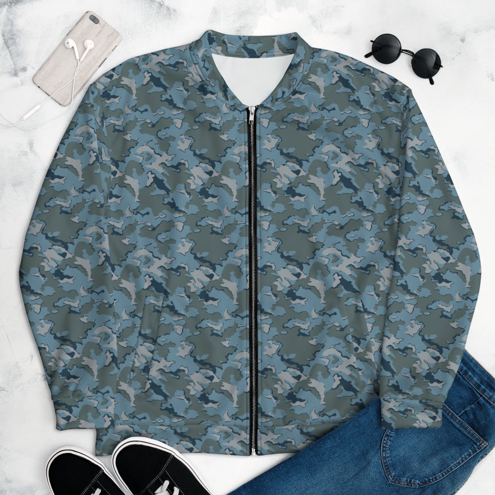 Russian SMK Urban Sky Blue CAMO Unisex Bomber Jacket - XS