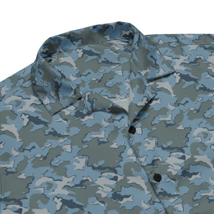 Russian SMK Urban Sky Blue CAMO Unisex button shirt - Button Shirt