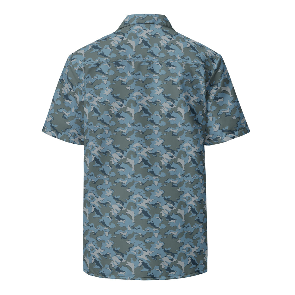 Russian SMK Urban Sky Blue CAMO Unisex button shirt - Button Shirt