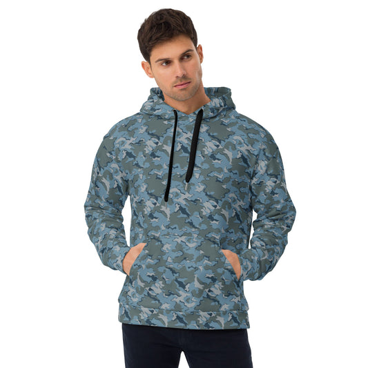 Russian SMK Urban Sky Blue CAMO Unisex Hoodie - 2XS