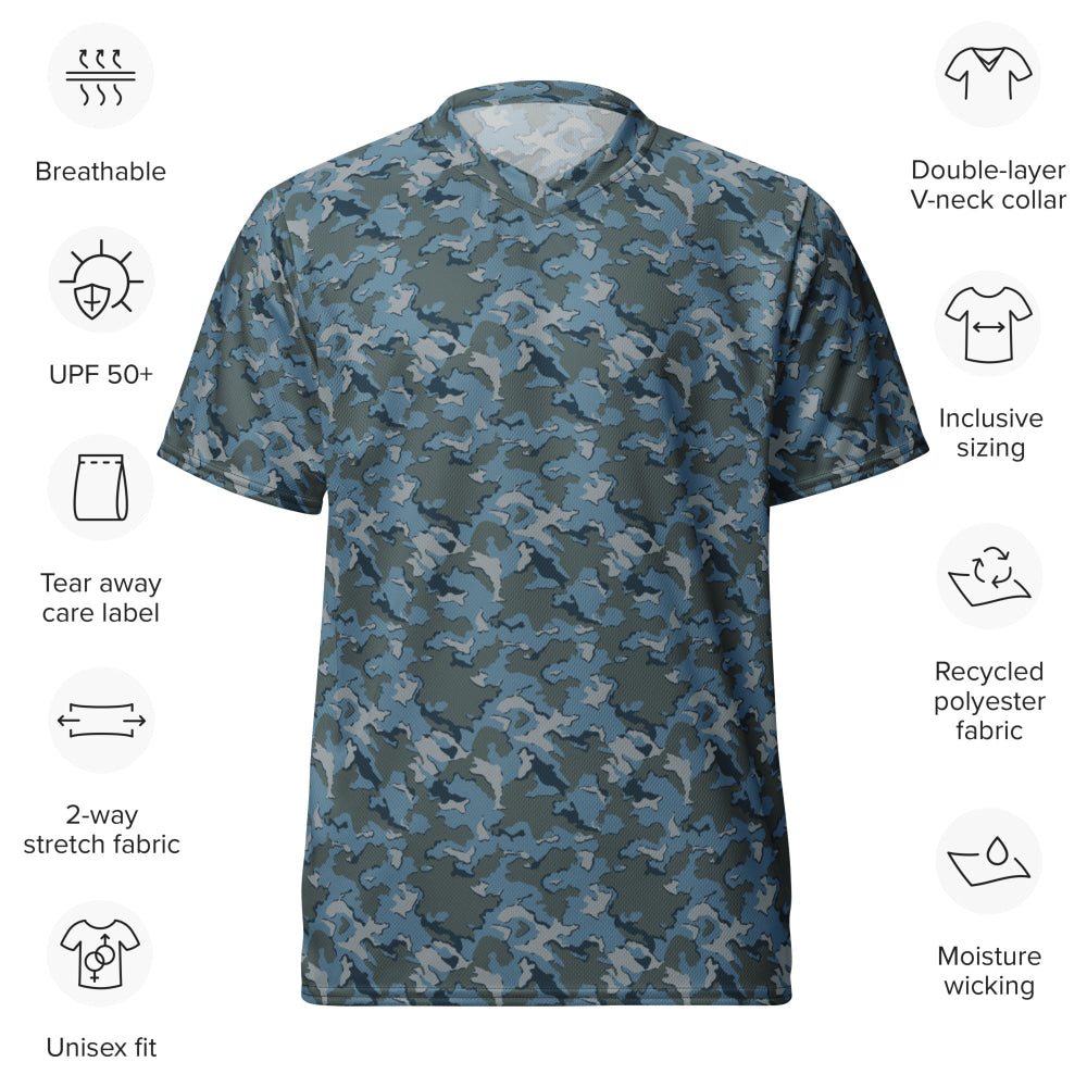 Russian SMK Urban Sky Blue CAMO unisex sports jersey - Unisex Sports Jersey