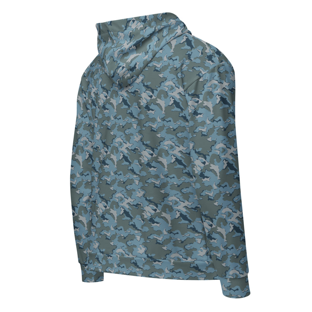 Russian SMK Urban Sky Blue CAMO Unisex zip hoodie - Zip Hoodie