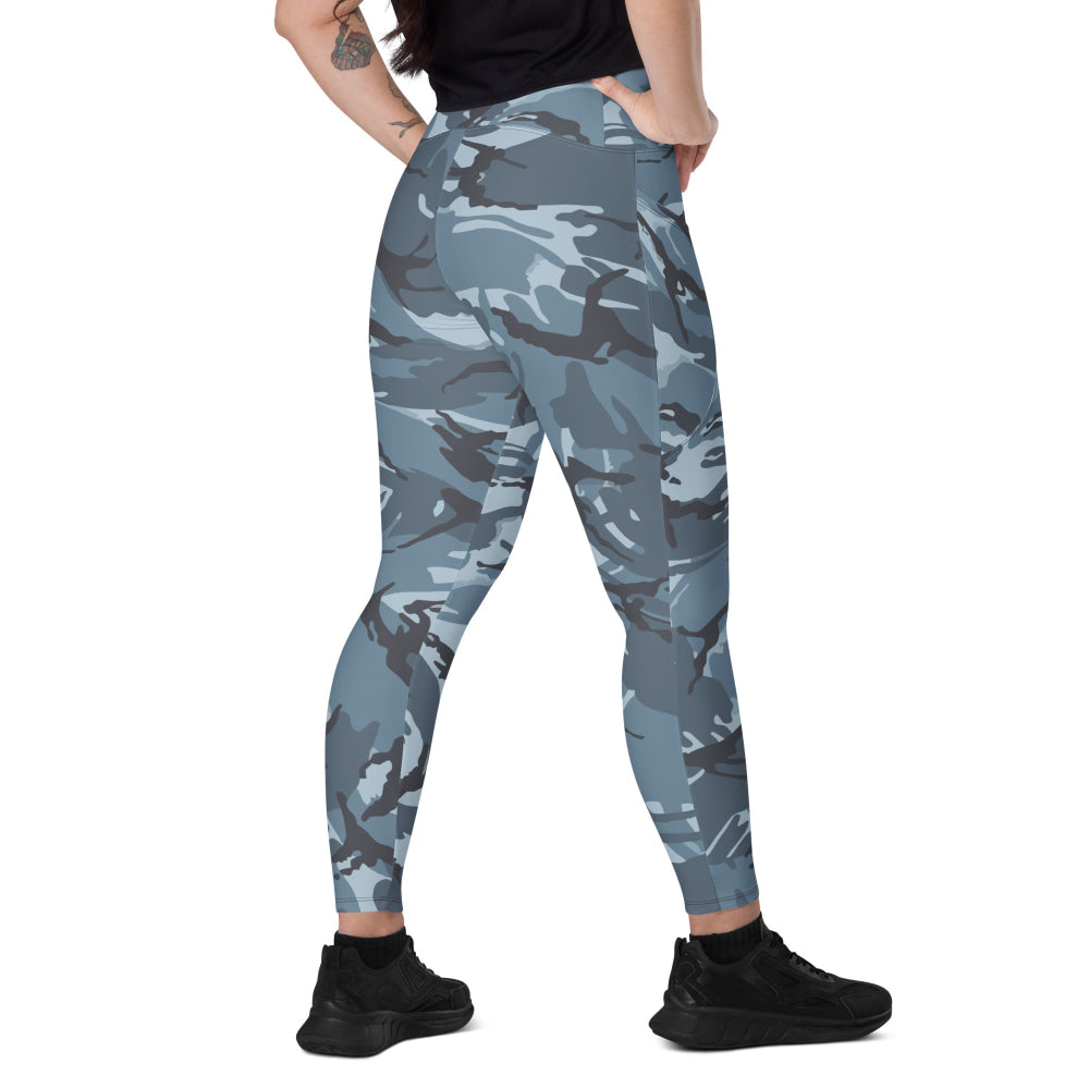 Russian Smog Kukla Urban Blue DPM CAMO Leggings with pockets - 2XS - Womens With Pockets