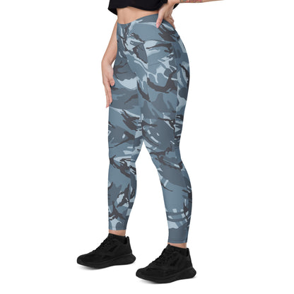 Russian Smog Kukla Urban Blue DPM CAMO Leggings with pockets - Womens With Pockets