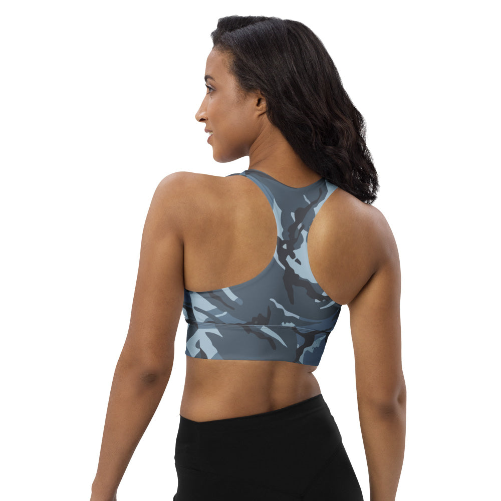 Russian Smog Kukla Urban Blue DPM CAMO Longline sports bra - Womens Sports Bra