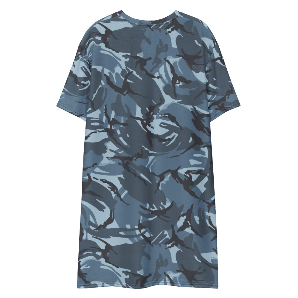 Russian Smog Kukla Urban Blue DPM CAMO T-shirt dress - Womens T-Shirt Dress