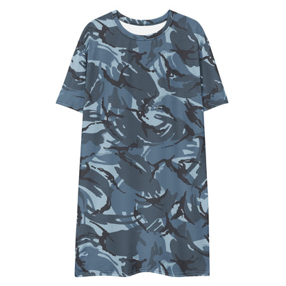 Russian Smog Kukla Urban Blue DPM CAMO T-shirt dress - Womens T-Shirt Dress