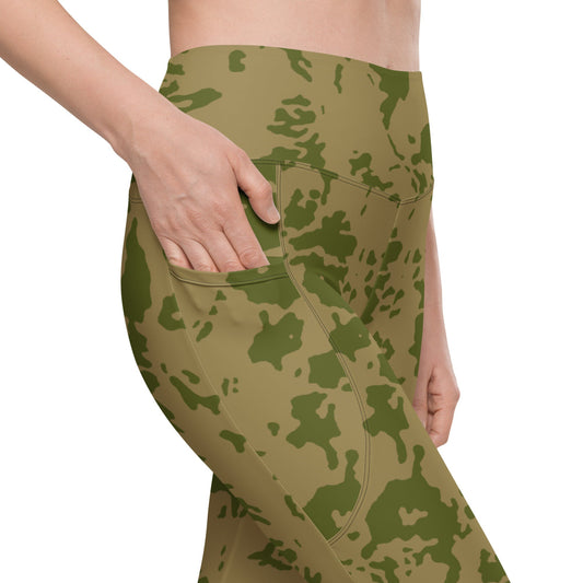 Russian Soviet Bicolor Granite CAMO Leggings with pockets - Womens With Pockets