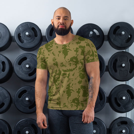 Russian Soviet Bicolor Granite CAMO Men’s Athletic T-shirt - XS - Mens T-Shirt